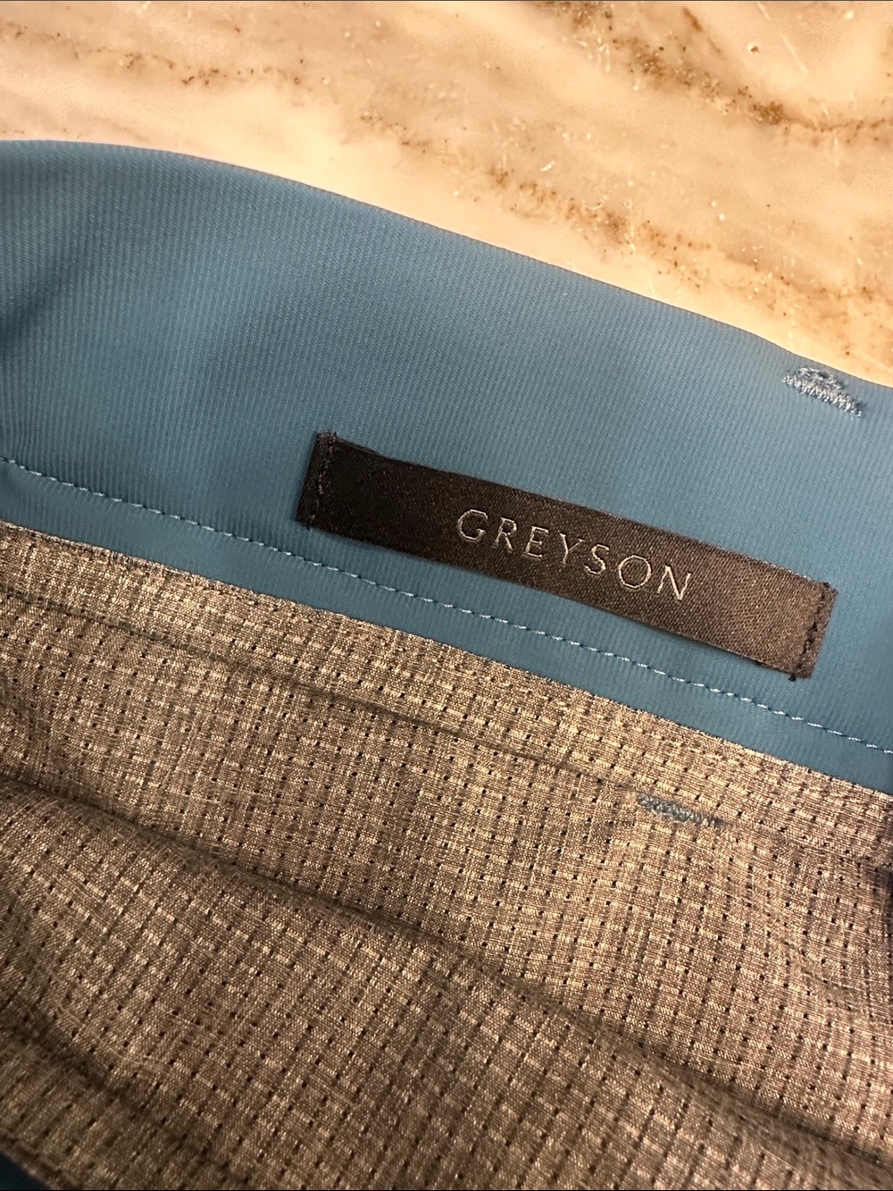Greyson Men's Blue Performance Shorts - Picture 4 of 5